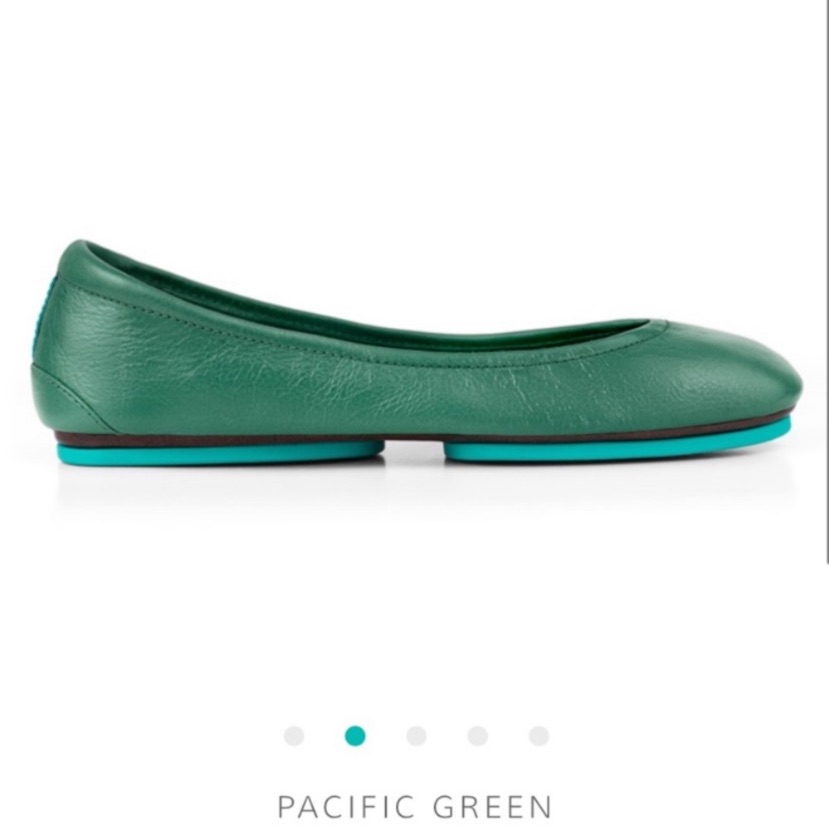 Tieks | Pacific Green Ballet Flat Size 12 Discontinued Color Rare